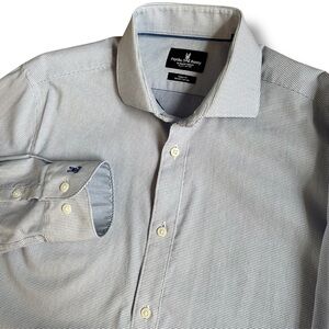 Psycho Bunny Shirt Mens 15 1/2-34/35 Modern Fit Stretch Non Iron Button Down LS